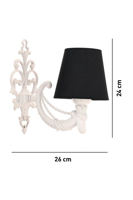 Opviq Gloria Lámpara de pared Negro y Blanco Opviq Gloria Lámpara de pared Negro y Blanco